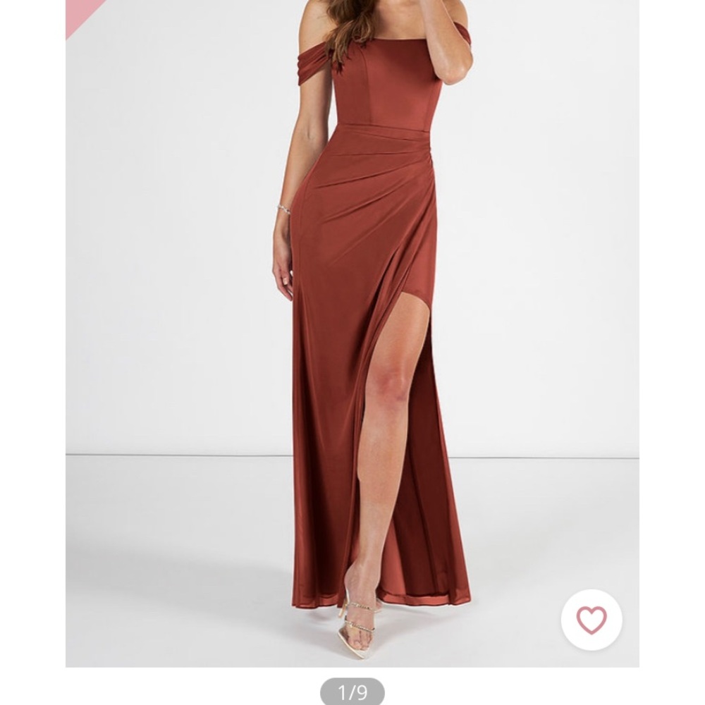 Azazie Kit Bridesmaid Dress Terracotta Sz A4